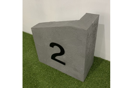 Angled Rendered Corner Wall For Jo-eBox Parcel Letterbox