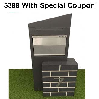 parcel box parcel letterbox mailbox Wedge pillar letterbox